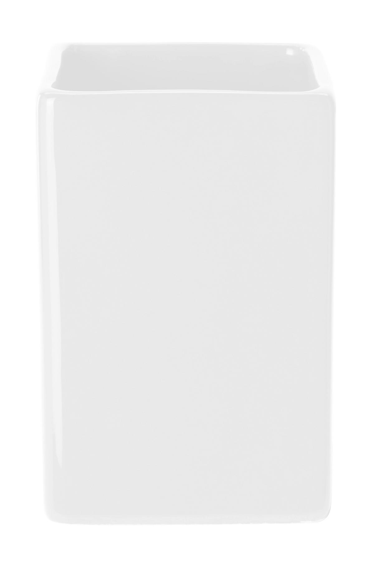 KELÍMEK NA ZUBNÍ KARTÁČEK bílá - bílá, Basics, keramika (7/11/7cm) - Sadena