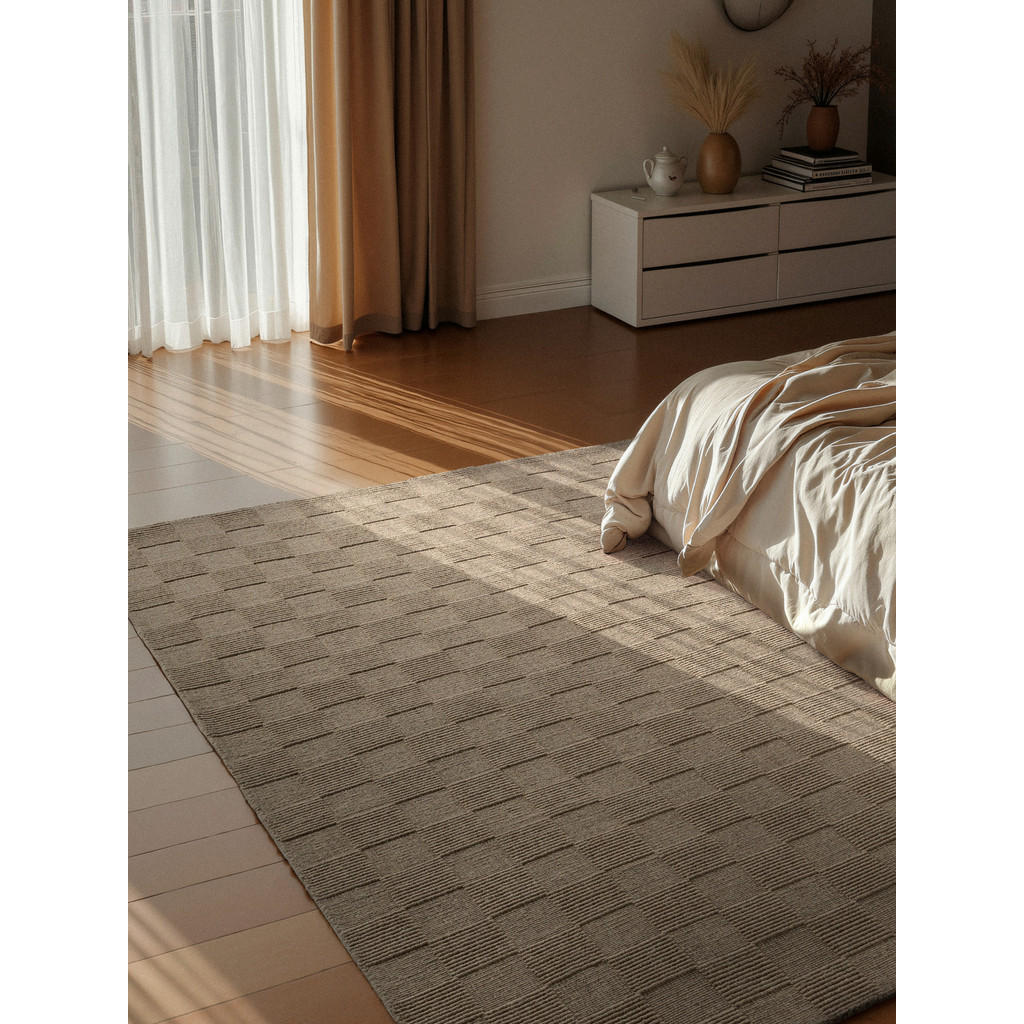 Thumbnail - Villeroy & Boch Webteppich Kollektion 1766, Grau, Beige, Textil, Karo, rechteckig, 200x300 cm, Care & Fair, Oeko-Tex® St...