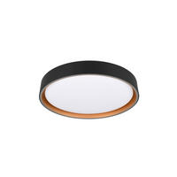 LED-DECKENLEUCHTE  40/7,5 cm    - Weiss/Goldfarben, Basics, Kunststoff (40/7,5cm)