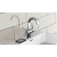 WASCHTISCHARMATUR 5,5/25,5/17,0 cm  - Chromfarben, Basics, Metall (5,5/25,5/17,0cm) - Schütte