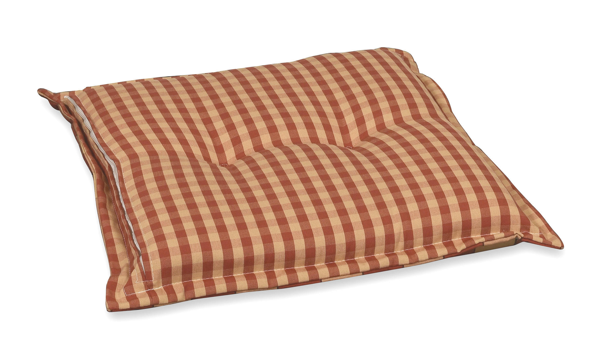GARTENHOCKERAUFLAGE  - Beige/Rot, Basics, Textil (50/9/50cm)