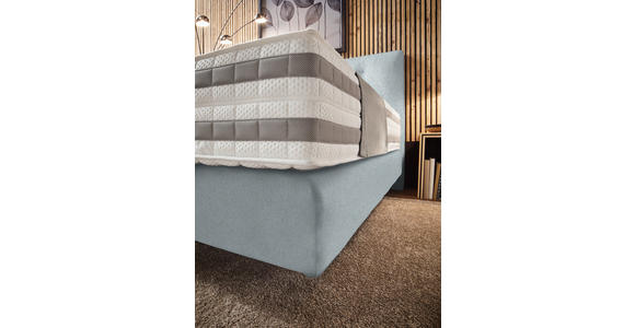 BOXSPRINGBETT 160/200 cm  in Hellgrau  - Hellgrau, KONVENTIONELL, Holz/Textil (160/200cm) - Dieter Knoll