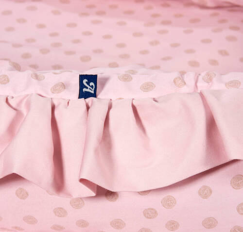 KUSCHELNEST Curly Volant    - Pink, Basics, Kunststoff/Textil (70/34/15cm) - Alvi