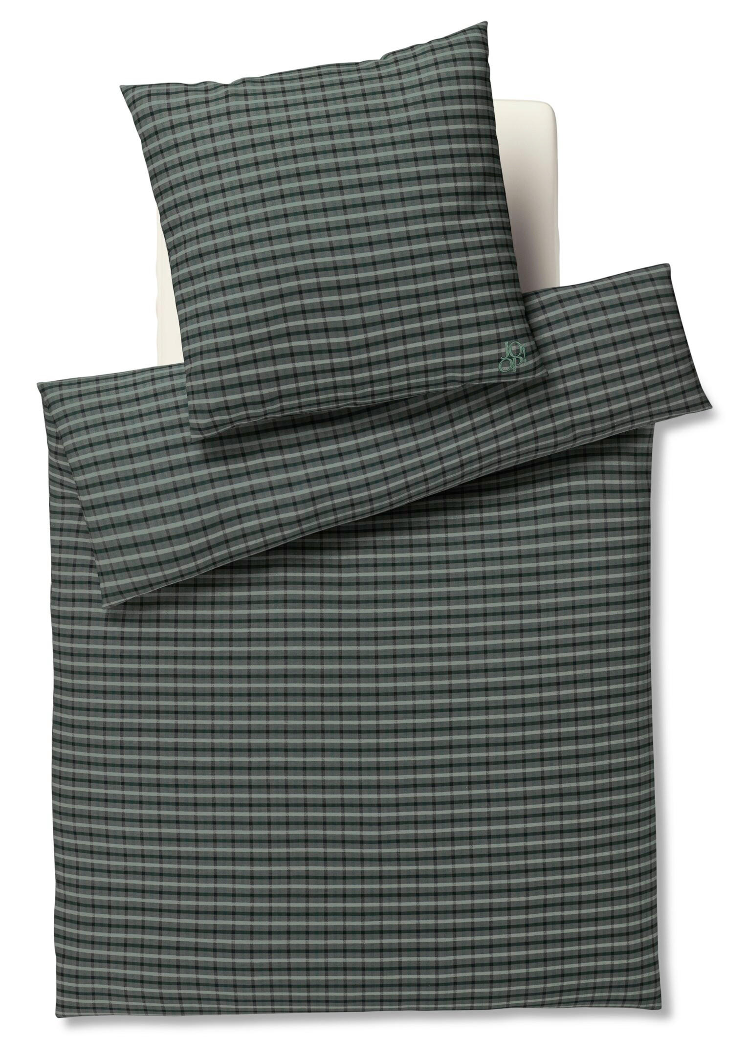 BETTWÄSCHE Flanell 135/200 cm  - Dunkelgrün, Design, Textil (135/200cm) - Joop!