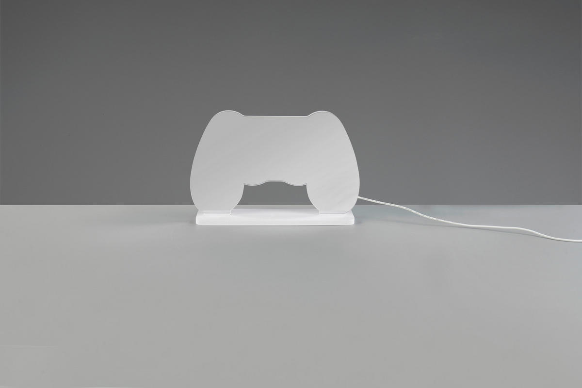 LED-DEKOLEUCHTE 24/23/23 cm  - Weiß, Design, Kunststoff/Metall (24/23/23cm) - Novel