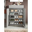 SCHUHSCHRANK  in 90/121/40 cm  - Kaschmir/Schwarz, Design, Holzwerkstoff/Kunststoff (90/121/40cm) - Voleo