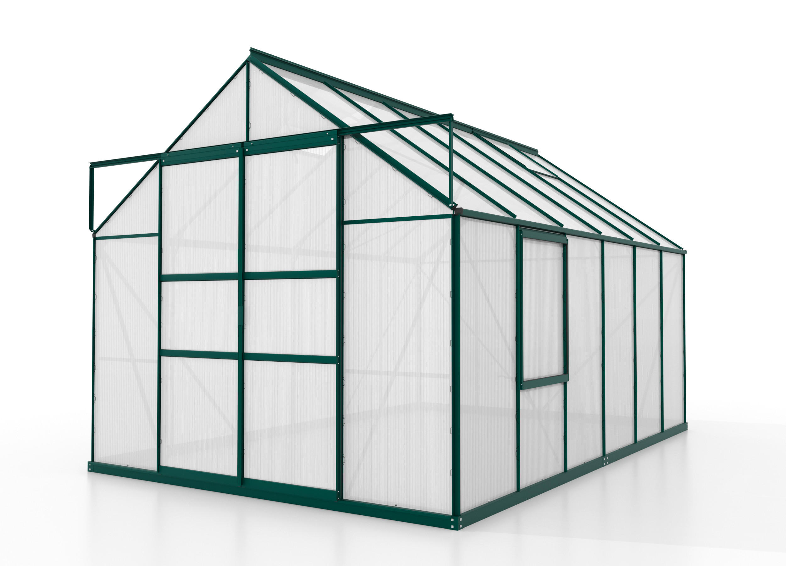 Gewächshausbausatz Meridian 2 9900 9,9 M2 Metall/kunststoff