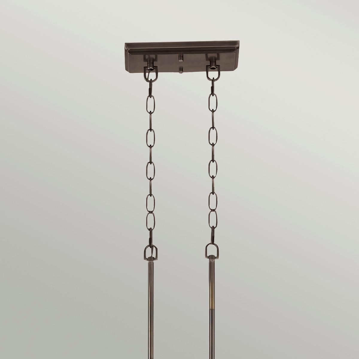 HÄNGELEUCHTE 133.3/34,3/73 cm    - Bronzefarben, Design, Glas/Metall (133.3/34,3/73cm) - Elstead Lighting