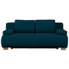 BOXSPRINGSOFA in Webstoff Petrol  - Petrol/Naturfarben, MODERN, Holz/Textil (205/93/108cm) - Venda