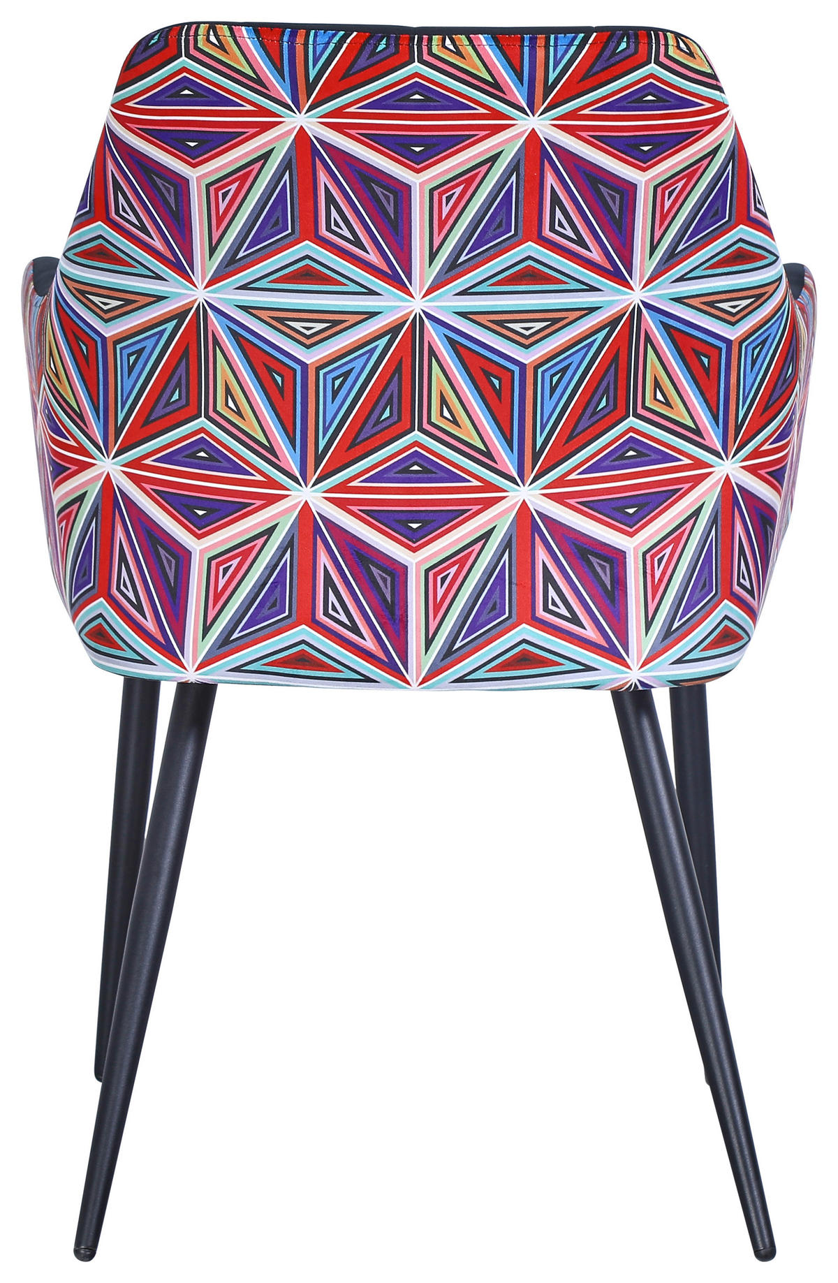 ARMLEHNSTUHL  in Eisen Samt  - Multicolor/Schwarz, MODERN, Textil/Metall (60/84/62cm) - MID.YOU