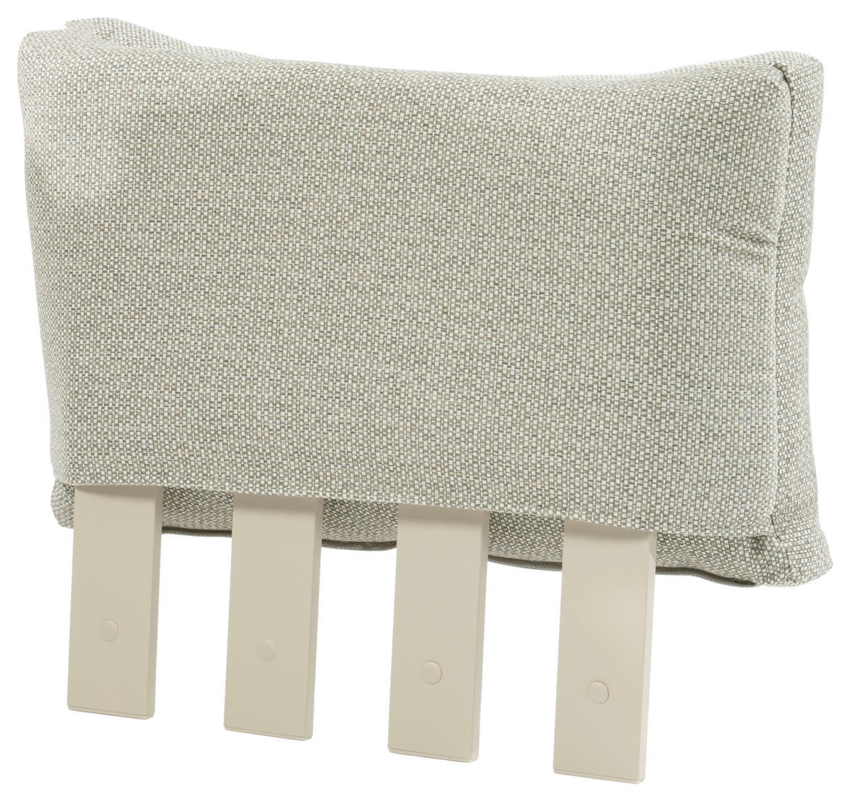 RÜCKENLEHNE 52/17/52 cm  Aluminium  - Mokka, Design, Textil/Metall (52/17/52cm) - Zebra 