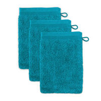 FROTTIERSET Superwuschel Türkis 3-teilig  - Türkis, Basics, Textil (15/20cm) - Moeve