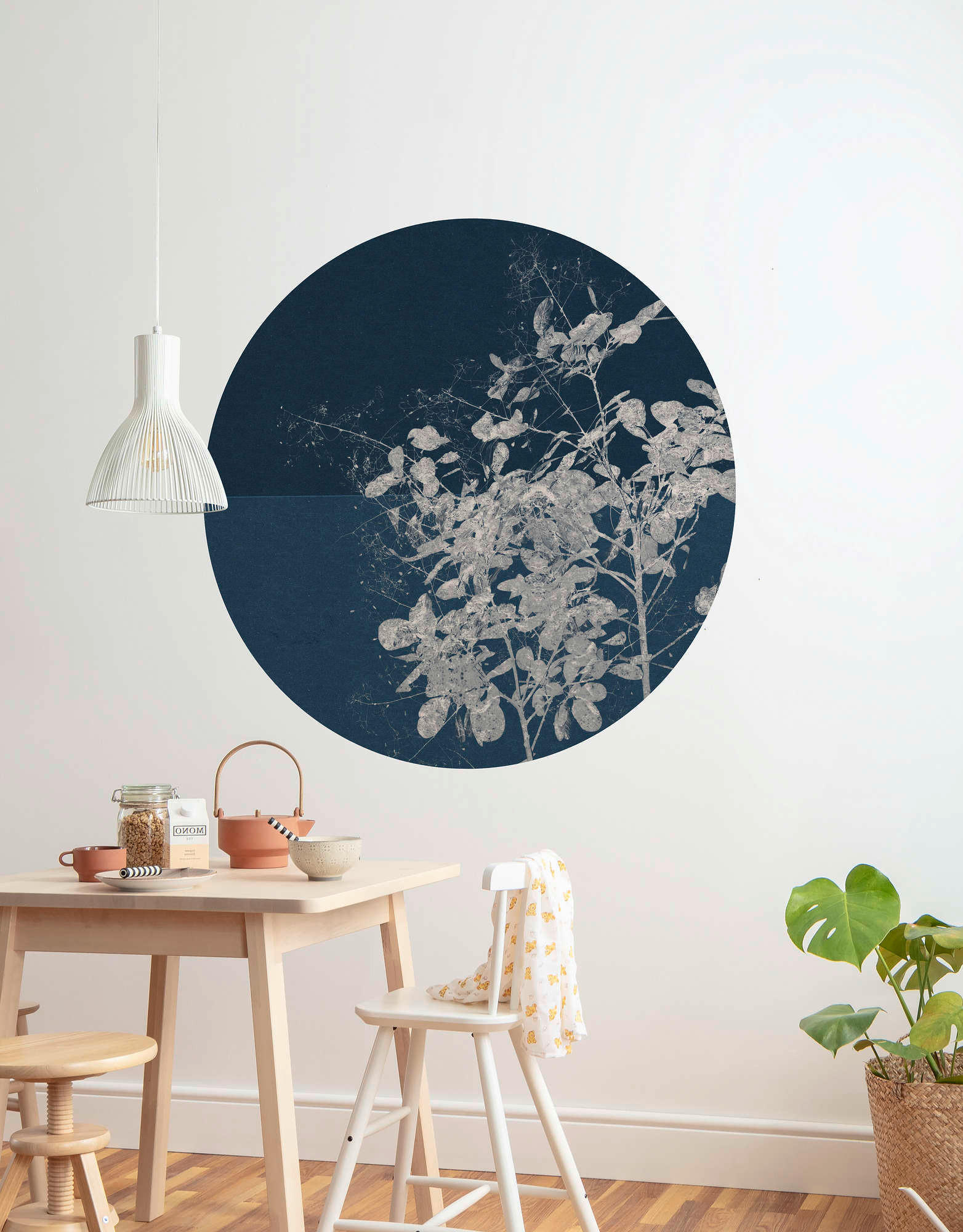 FOTOTAPETE  - Weiß/Dunkelblau, Trend (125cm) - Xora