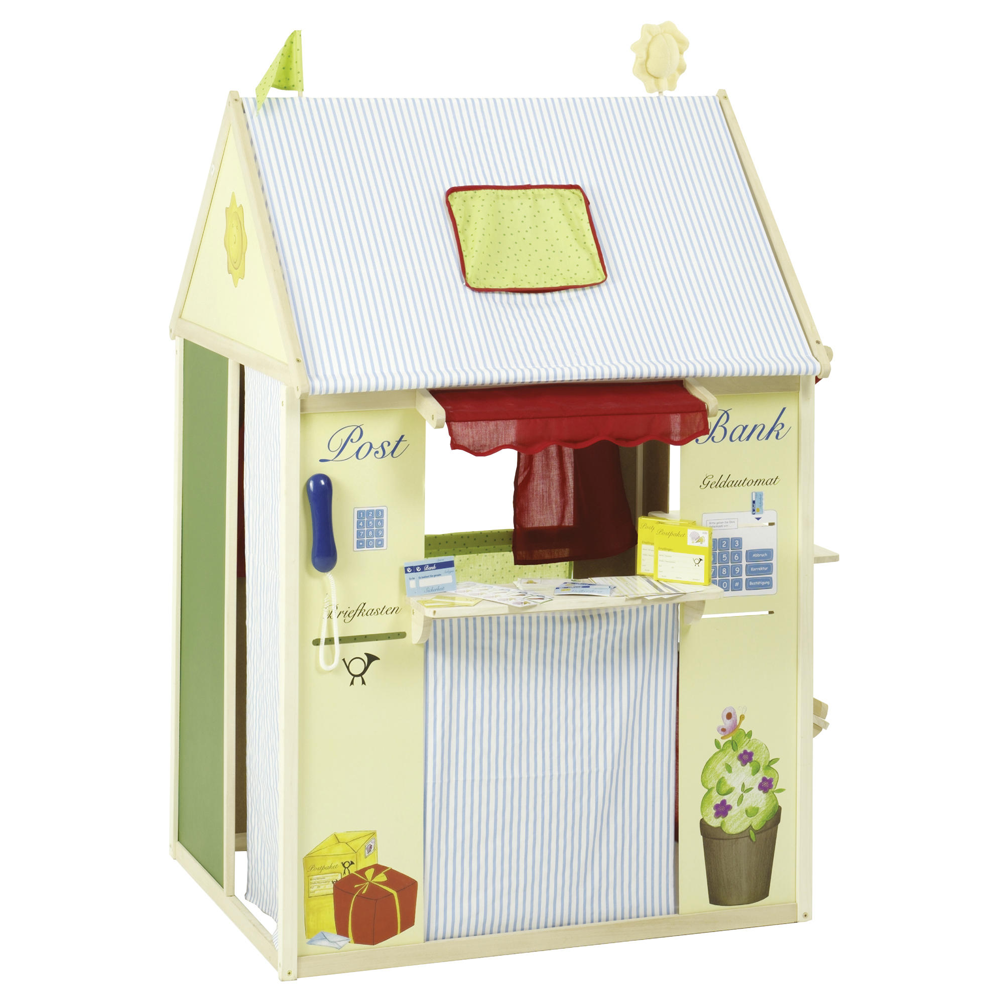 SPIELHAUS-KOMBINATION - Multicolor/Naturfarben, Basics, Holz/Holzwerkstoff (82,5/128/94,5cm) - Roba