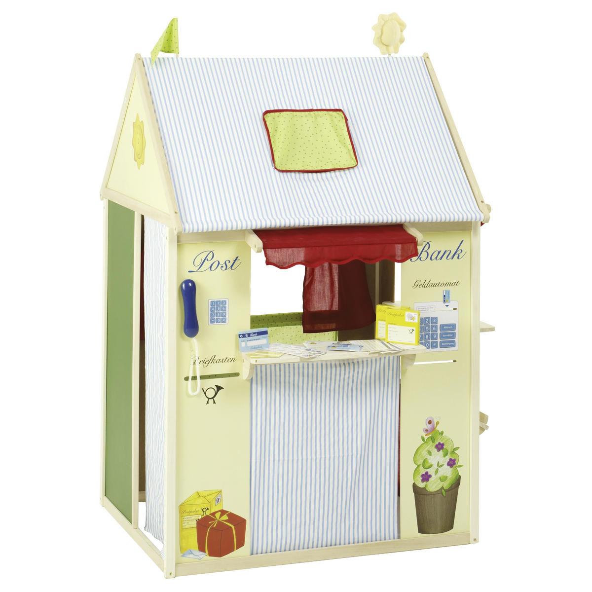 SPIELHAUS-KOMBINATION - Multicolor/Naturfarben, Basics, Holz/Holzwerkstoff (82,5/128/94,5cm) - Roba