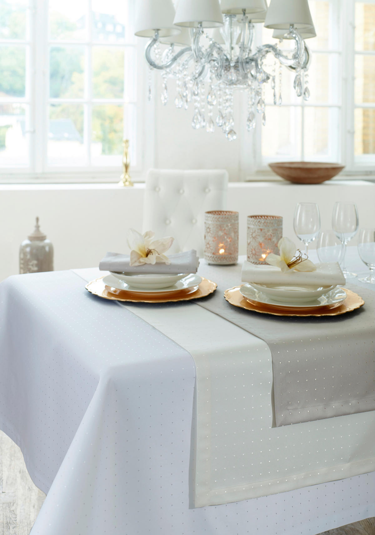 STOLNJAK 130/250 cm   PETITO  - bela, Konvencionalno, tekstil (130/250cm) - Curt Bauer