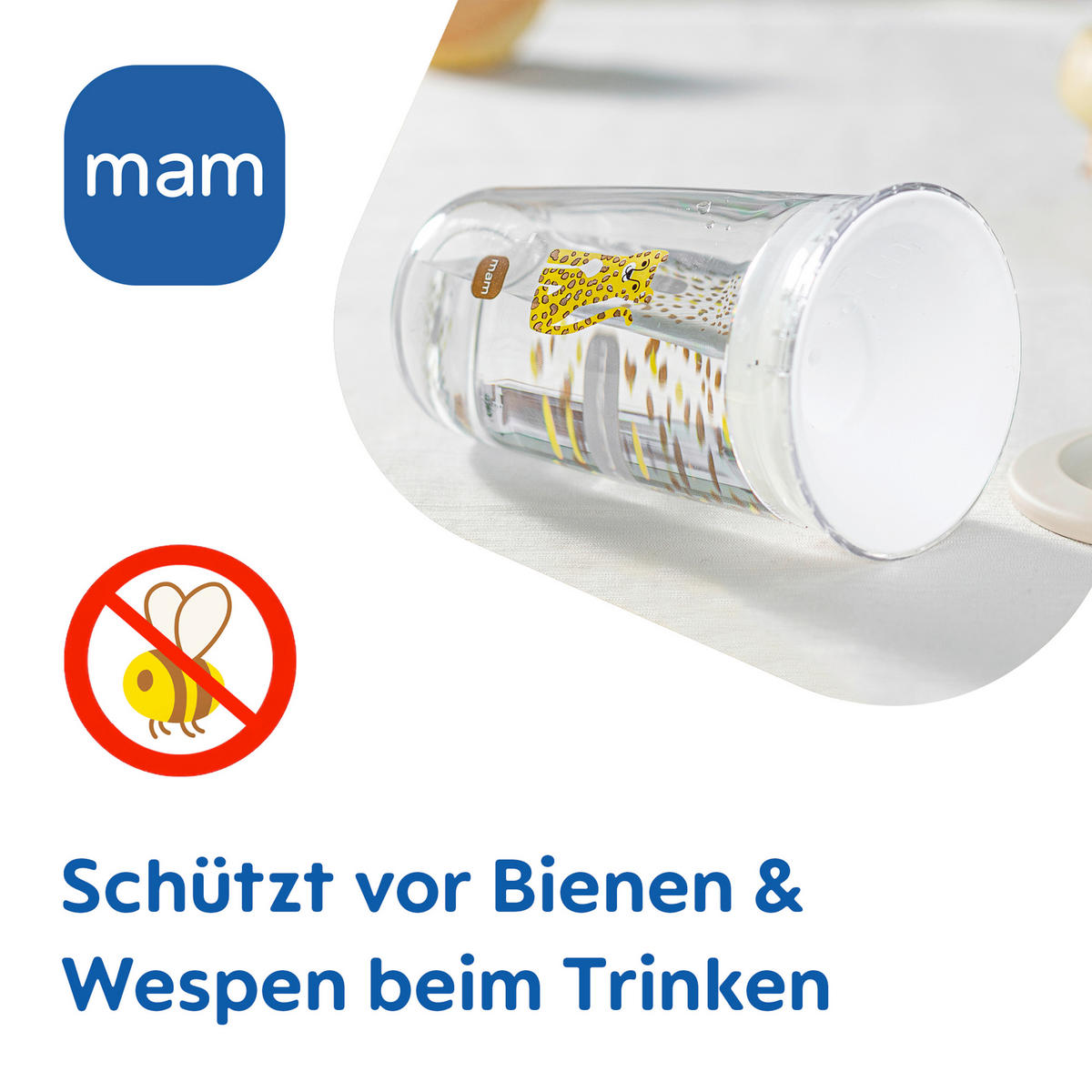 TRINKBECHER  - Lila/Dunkelgelb, Basics, Kunststoff (9,5/22,3/9,4cm) - MAM