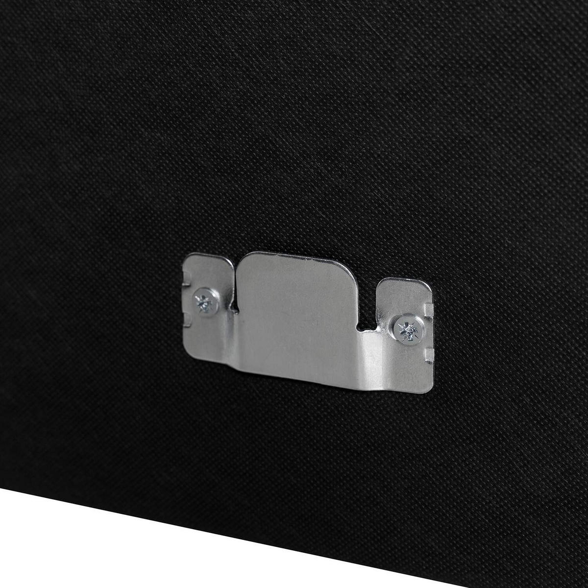 BOXSPRINGBETT 160/220 cm  in Hellgrau  - Hellgrau/Schwarz, Design, Kunststoff/Textil (160/220cm) - home24