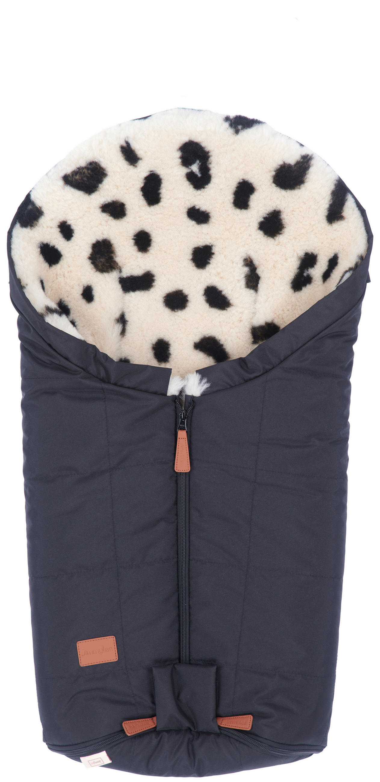 FELLSACK  - Schwarz/Weiß, Basics, Textil (43/75cm) - Jimmylee