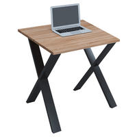 SCHREIBTISCH 80/80/76 cm  in Schwarz, Sonoma Eiche  - Schwarz/Sonoma Eiche, MODERN, Holzwerkstoff/Metall (80/80/76cm) - MID.YOU