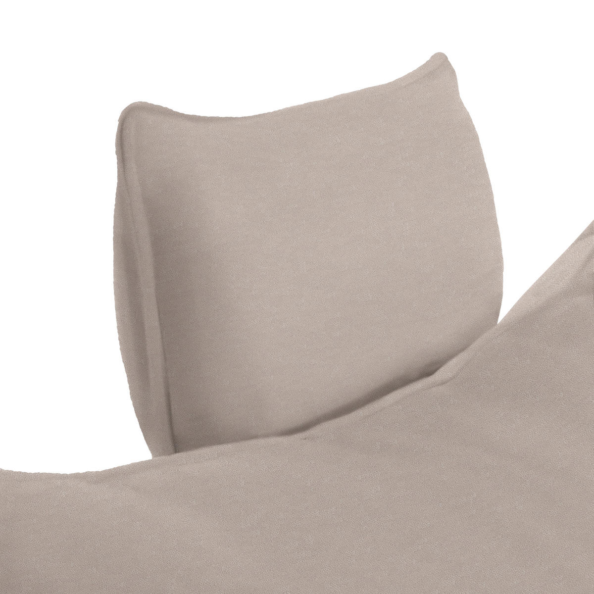ECKSOFA PRATO Hellbraun Flachgewebe  - Hellbraun/Schwarz, MODERN, Textil/Metall (292/176cm) - MID.YOU