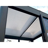 PLISSEE  - Hellgrau, Basics, Kunststoff/Textil (100/200cm)