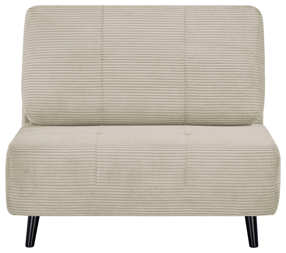 SCHLAFSESSEL Cord Beige    - Beige/Schwarz, Design, Holz/Textil (100/82/91cm) - Ti'me