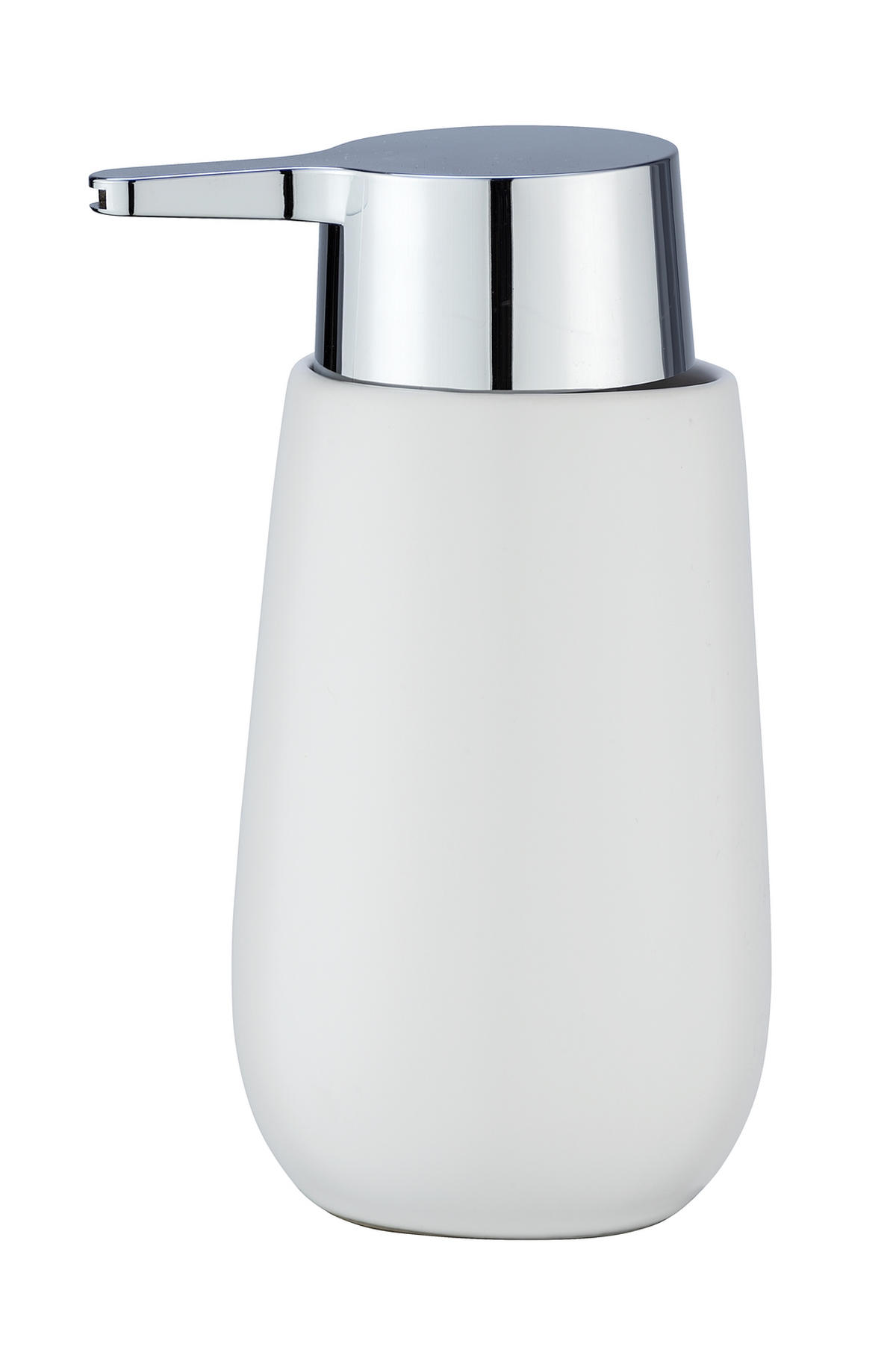 TVÅLPUMP plast, keramik  - vit/kromfärg, Basics, plast/keramik (7,5/16/8cm)