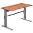 SCHREIBTISCH - Silberfarben/Nussbaumfarben, Design, Holzwerkstoff/Metall (160/72-119/80cm) SCHREIBTISCH - Silberfarben/Nussbaumfarben, Design, Holzwerkstoff/Metall (160/72-119/80cm)