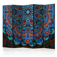 PARAVENT mit 5  Flügel - Multicolor, Basics, Holz/Textil (225/172/3cm) - artgeist
