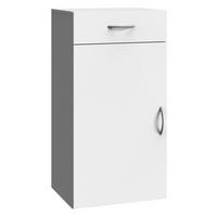 KOMMODE  in 50/98/40 cm  - Alufarben/Weiß, Basics, Holzwerkstoff/Kunststoff (50/98/40cm) - Xora