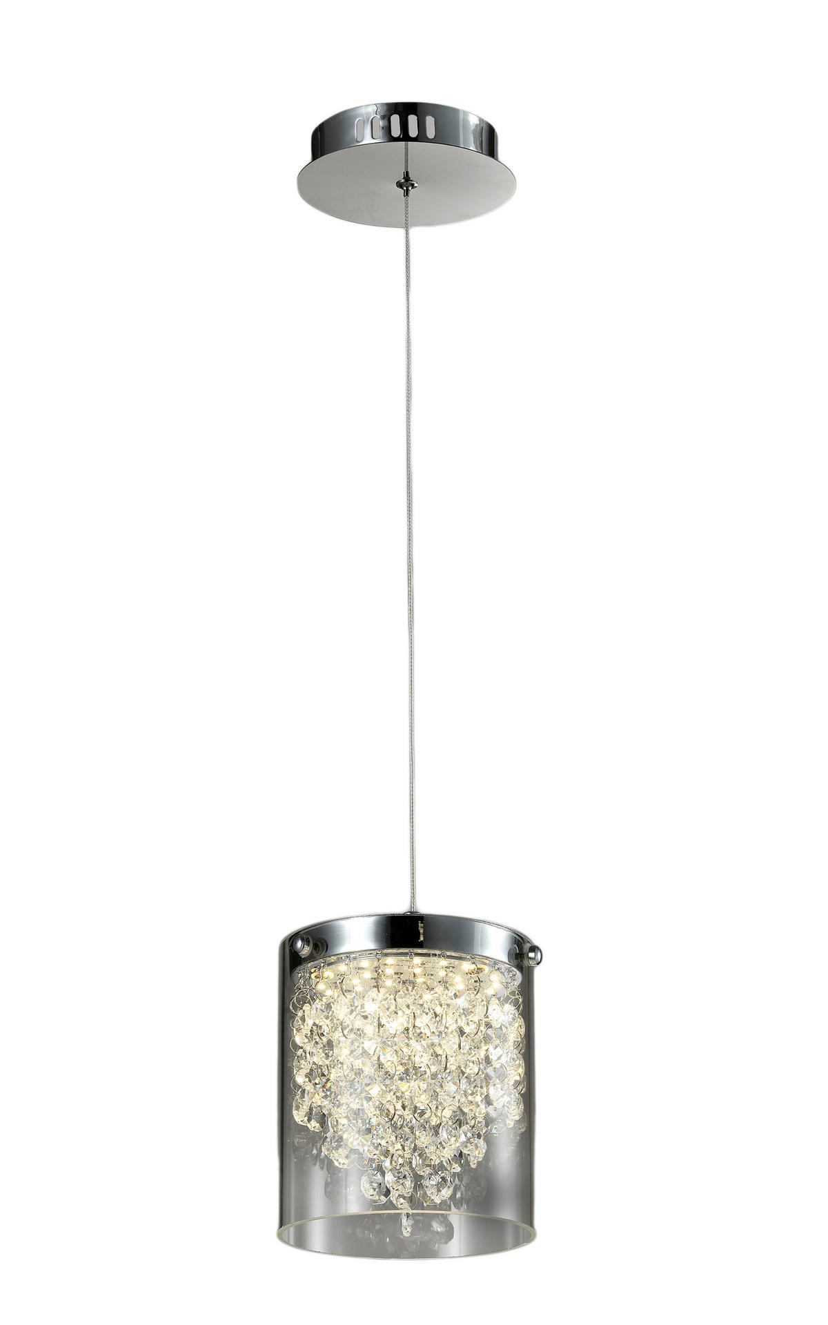 HÄNGELEUCHTE    - Transparent, Design, Glas (120/13/13cm)