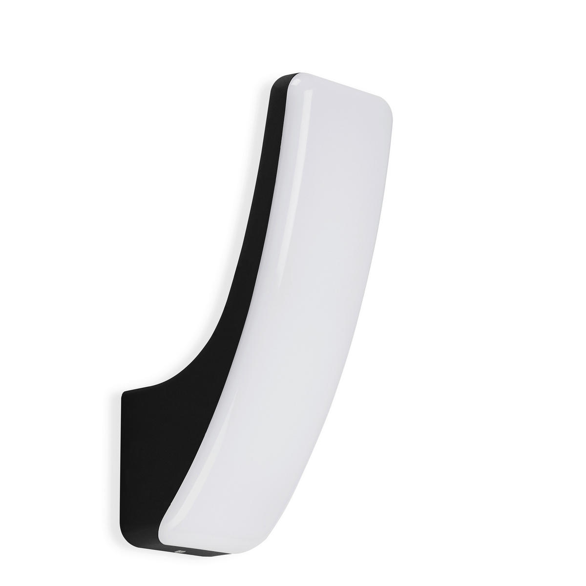 ZUNANJA STENSKA SVETILKA     8,6/26,3/14,4 cm          - črna, Basics, kovina/umetna masa (8,6/26,3/14,4cm)