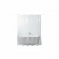 DUSCHVORHANG TRANSPARENT 180/200 cm  - Transparent, Basics, Textil (180/200cm) - Spirella