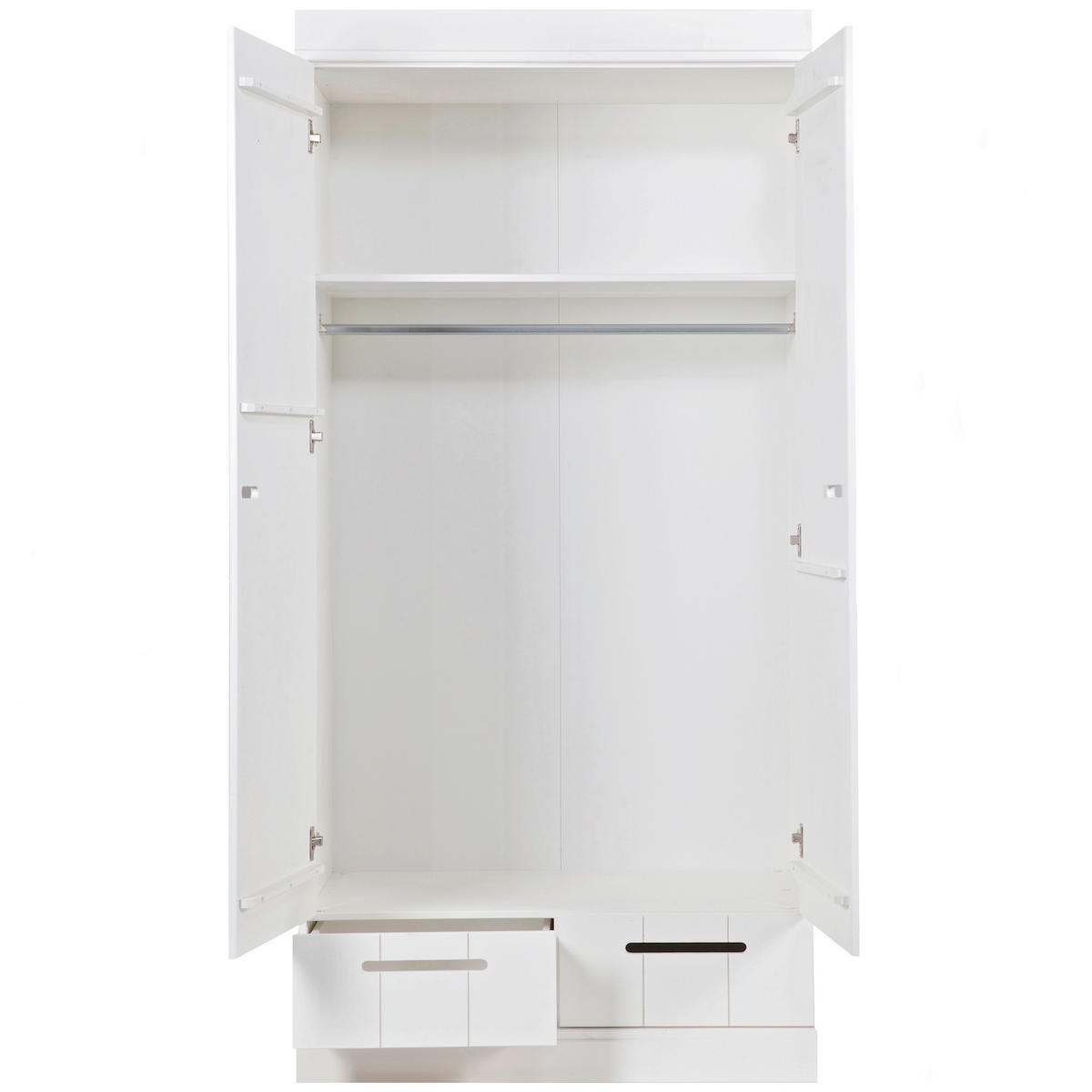 DREHTÜRENSCHRANK 94/195/53 cm 2-türig Weiß  - Weiß, Design, Holz/Holzwerkstoff (94/195/53cm) - Livetastic