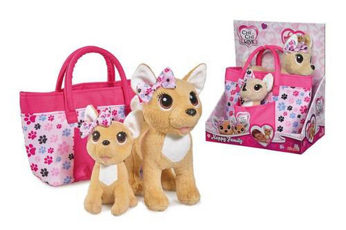 PLÜSCHTIER Chi Chi Love Happy Family  - Pink/Multicolor, Basics, Kunststoff/Textil (17,30/27,10/31,40cm) - Simba