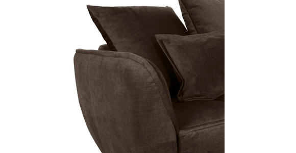SCHLAFSOFA Flachgewebe Dunkelbraun - Dunkelbraun/Schwarz, KONVENTIONELL, Kunststoff/Textil (250/70/118cm) - Carryhome