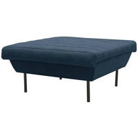 HOCKER Dunkelblau  - Schwarz/Dunkelblau, Design, Textil/Metall (90/45/105cm) - LOOKS by W.Joop