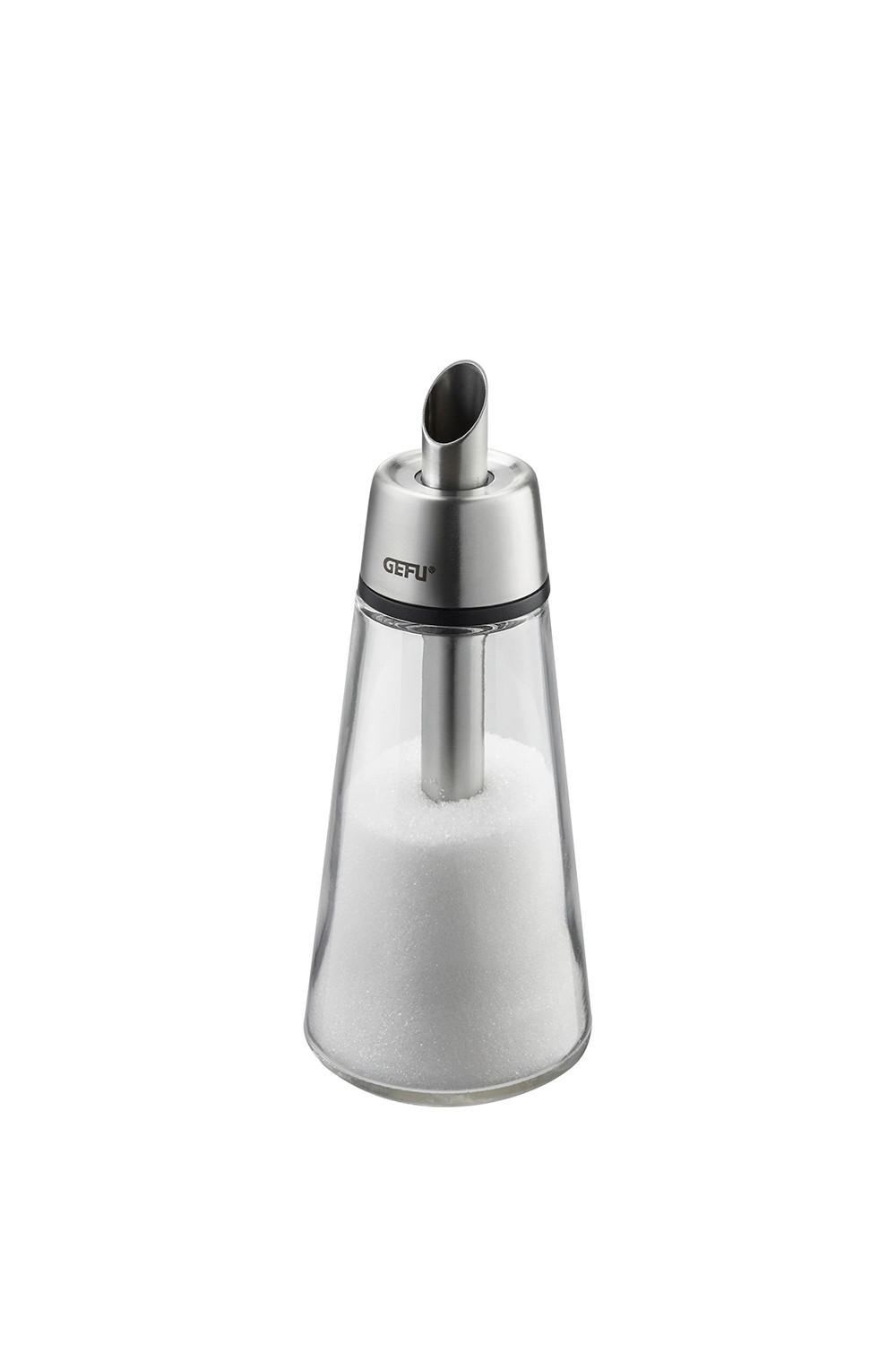 Gefu Zuckerstreuer Brunch Klar, Schwarz, Silber 18 cm