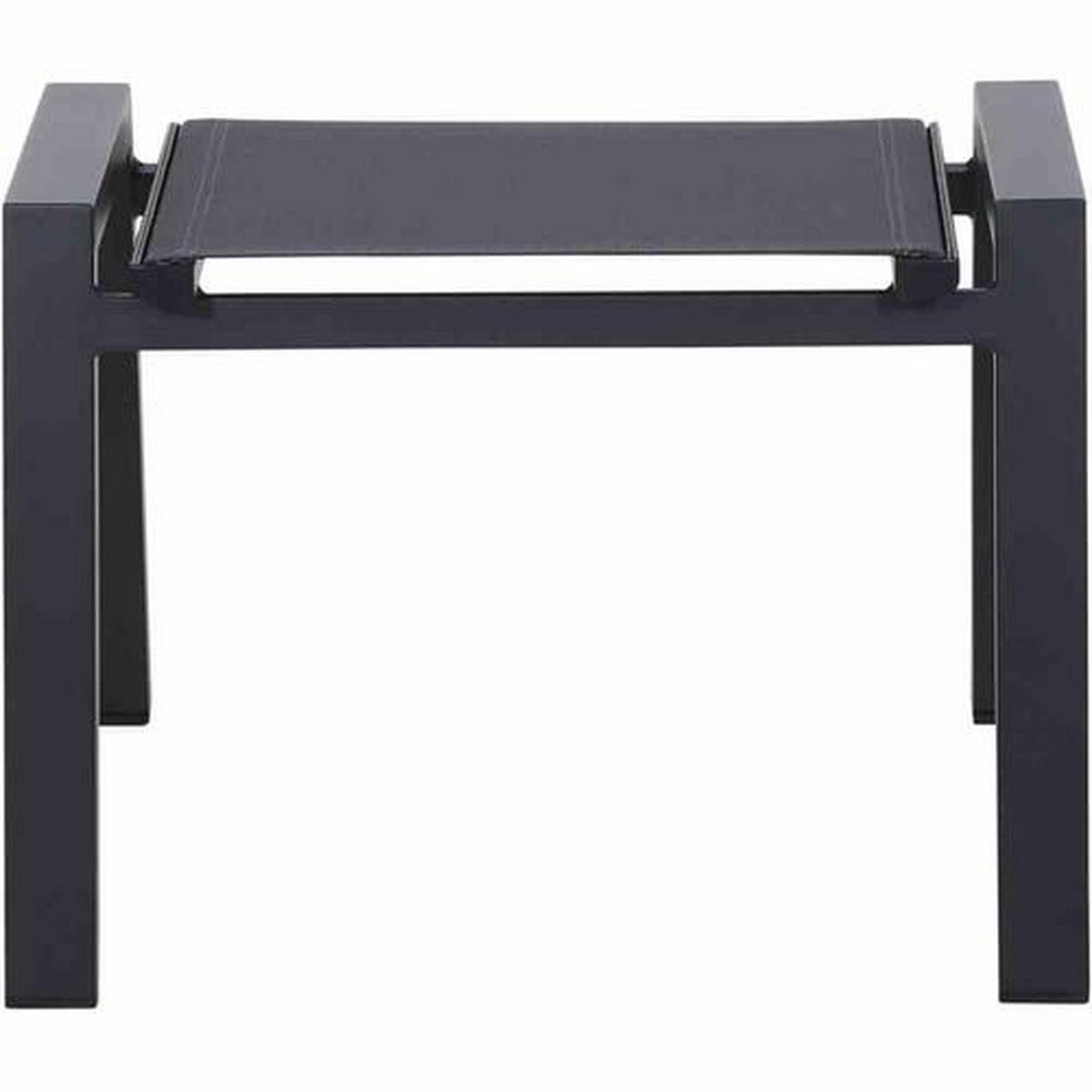 GARTENHOCKER  - Anthrazit/Grau, Design, Textil/Metall (54/42/60cm) - Ambia Garden
