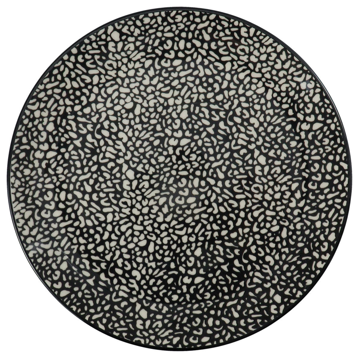 KOMBISERVICE 24-teilig  - Schwarz/Weiß, LIFESTYLE, Keramik - Novel