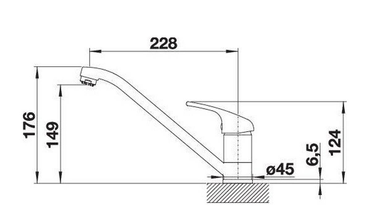 KÜCHENARMATUR 519723  - Chromfarben, Basics, Metall (5/18/26,8cm) - Blanco