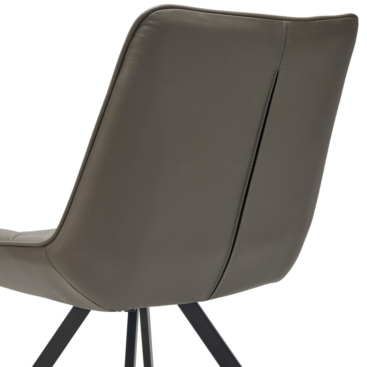ŽIDLE, hnědá - černá/hnědá, Design, kov/kůže (56/86/60cm) - Livetastic