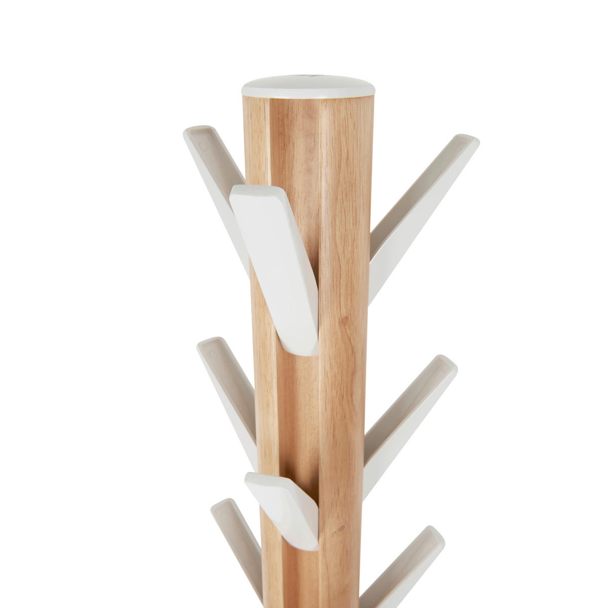 ŠATNÍ STOJAN - bílá/přírodní barvy, Basics, dřevo (40/168/40cm) - Umbra