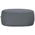 HOCKER in Textil Grau  - Schwarz/Grau, MODERN, Kunststoff/Textil (88/43/66cm) - Hom`in