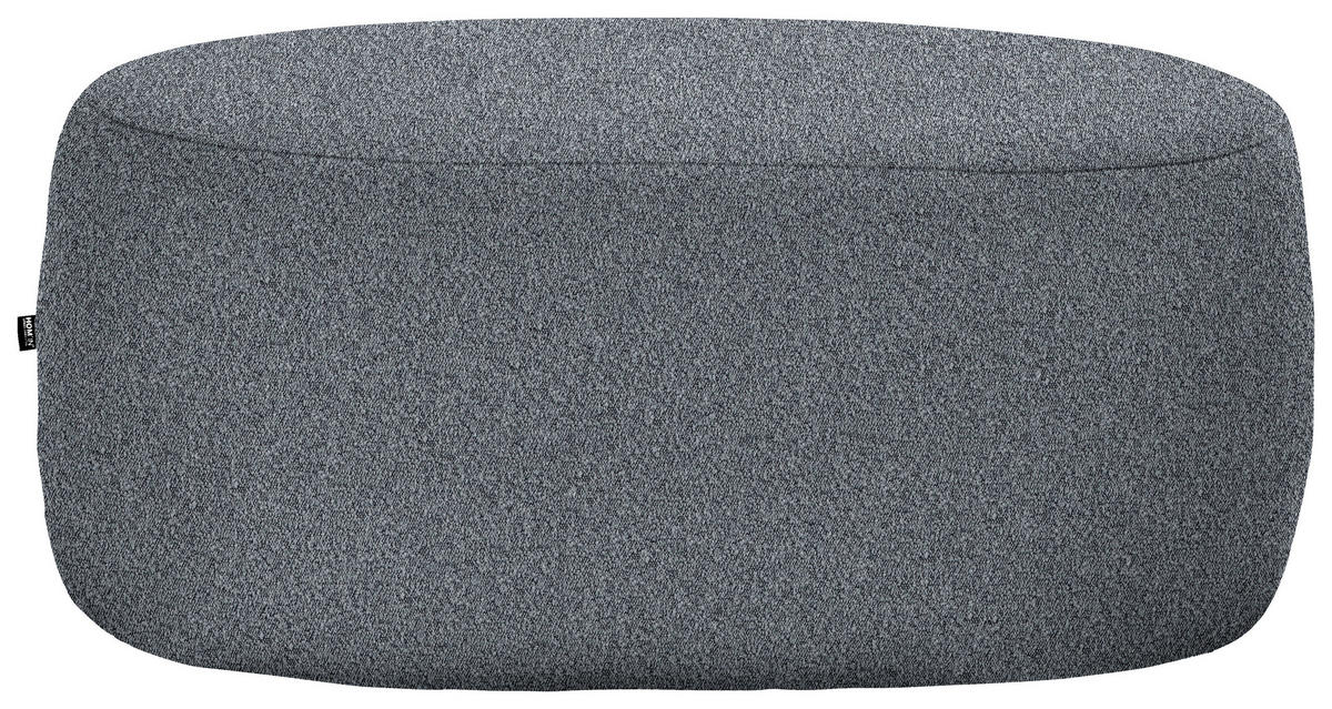 HOCKER in Textil Grau  - Schwarz/Grau, MODERN, Kunststoff/Textil (88/43/66cm) - Hom`in