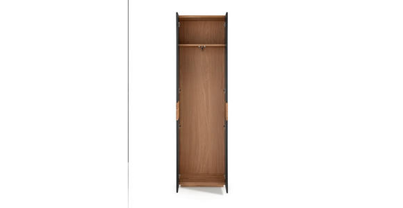 GARDEROBENSCHRANK  in 60/200/37 cm  - Eichefarben/Weiß, Design, Glas/Holz (60/200/37cm) - Linea Natura