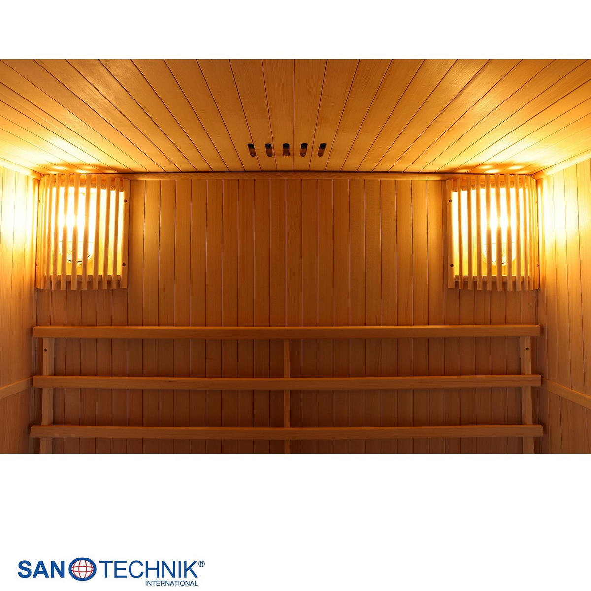 SAUNA für 3 Personen  - Basics, Holz (150/190/120cm)