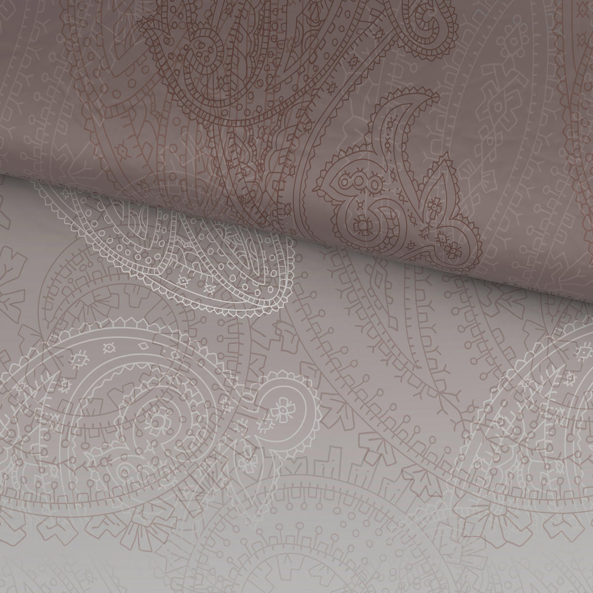 BETTWÄSCHE Satin 135/200 cm  - Taupe, Textil (135/200cm) - Novel