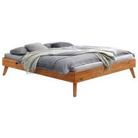 BETT 140/200 cm  in Wildeiche  - Wildeiche, KONVENTIONELL, Holz (140/200cm) - Hasena
